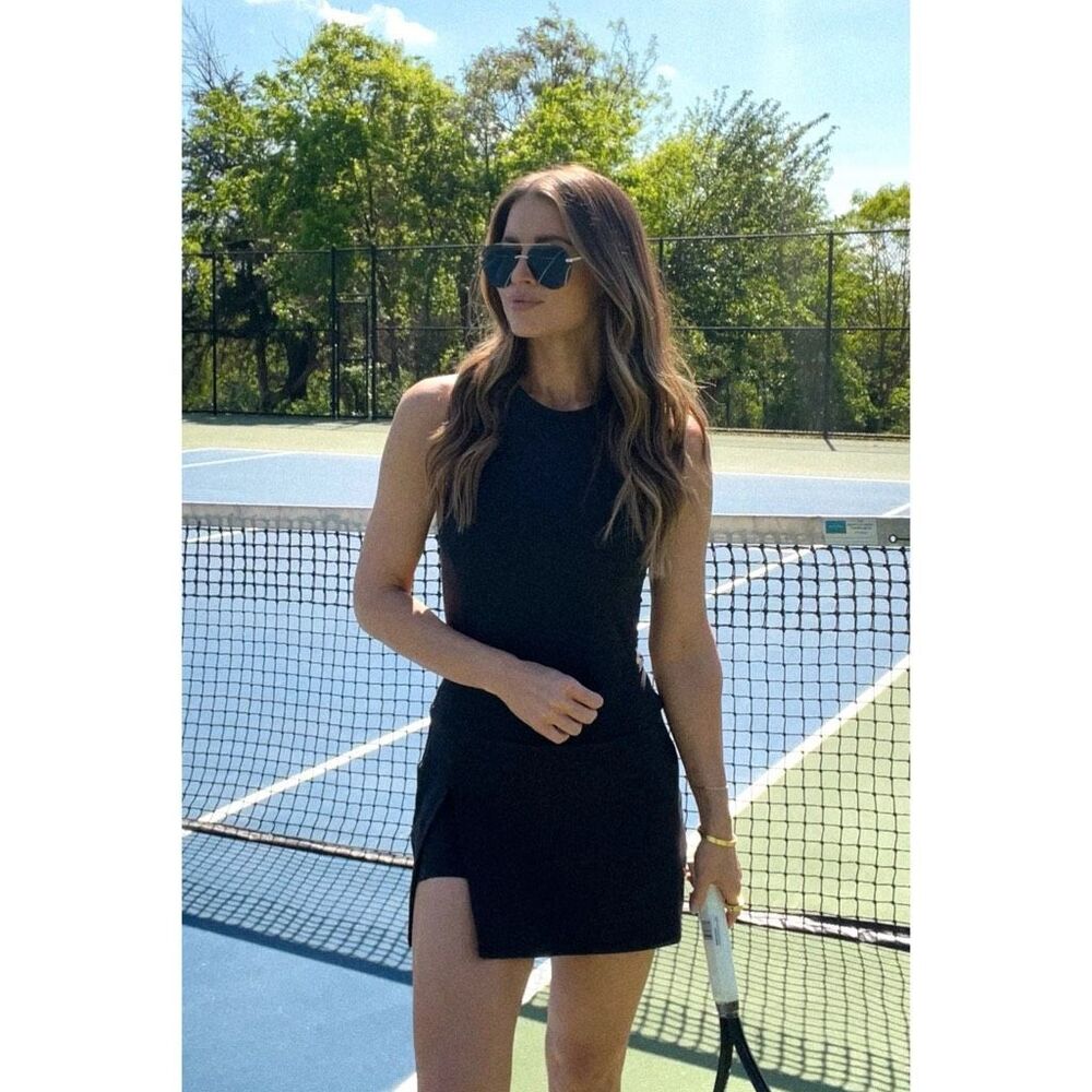 Vuori Topspin Side Slit Tennis Dress